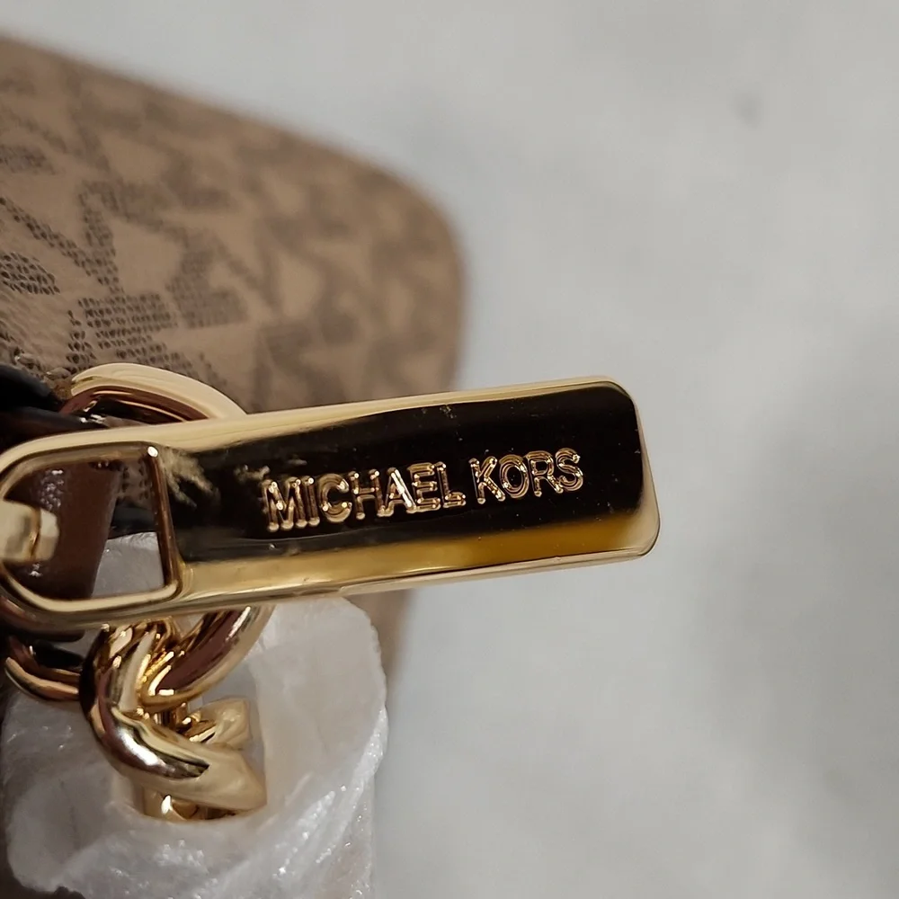 Michael Kors Camel Multi MD Dome Crossbody Bag